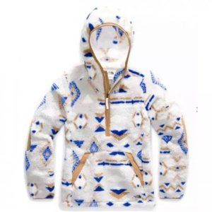 North Face Campshire Geo Print Sherpa Hoodie Size M